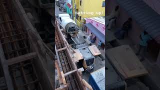 concrete ready mix amazingconstruction viralvideo shortsvideo shorts contruction ytshorts [upl. by Enerual]