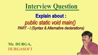 Explain about public static void mainString args  PART I [upl. by Adnaval]