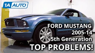 Top 5 Problems Ford Mustang Coupe 5th Generation 200514 [upl. by Ahsened860]