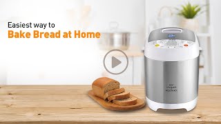 How to Make Fresh Bread at home with KENT Atta amp Bread Maker [upl. by Nyledam]