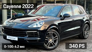 Porsche Cayenne 2022 Jet Black Metallic  interior Black Leather [upl. by Dobb]