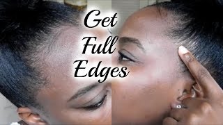 How To Grow Relaxed Edges Back amp Keep Them THICK AND FULL [upl. by Nyrrat290]