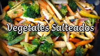 SALTEADO DE VERDURAS CON CARNE  Vicky Receta Facil [upl. by Rogers578]