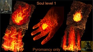 Dark Souls Remastered Pyromancy Only Soul Level 1Part 1 [upl. by Malynda]