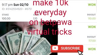 how to win betpawa virtual tricks 2022 make 20k everyday [upl. by Sidran]