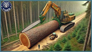 199 Incredible Fastest Big Chainsaw Cutting Tree Machines ▶26 [upl. by Renard775]