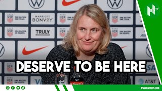 THIS IS THEIR DREAM  Emma Hayes praises young USWNT stars [upl. by Namzzaj506]