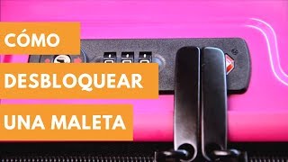 COMO DESBLOQUEAR MALETA  Fácil y rápido  Bolsos Palacio [upl. by Anirtek949]