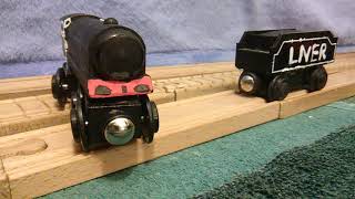 My Wooden Railway modified tender engine [upl. by Nomzaj586]