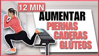 EJERCICIOS PARA AUMENTAR CADERAS PIERNAS Y GLÚTEOS EN CASA SIN PESAS  NatyGlossGym [upl. by Hillary]