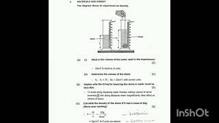 2024 GRADE 9 EXTERNAL EXAM INTEGRATED SCIENCE  DENSITY [upl. by Notneb]