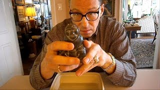 How to polish nicks and scratches out of an Eskimo or Inuit stone carving [upl. by Bove766]