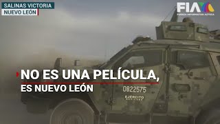 Enfrentamiento entre delincuentes y policías ¡Con equipo táctico [upl. by Akeit]