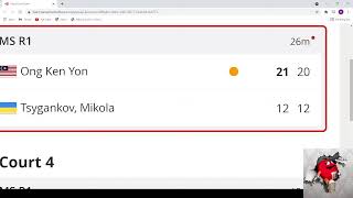 Badminton  MS  VICTOR Ukraine International 2021  MAS Ong Ken Yon Vs UKR Tsygankov Mikola [upl. by Ambrosi660]