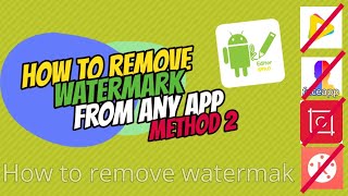 how to remove watermark using APK editor method 2 [upl. by Adnirolc]