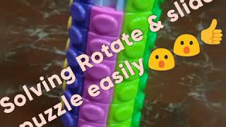 The easiest way to solve Rotate amp Slide Puzzle [upl. by Assirehs]