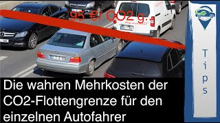 CO2 Flottengrenze Wie viel teurer werden Verbrenner Hintergründe zur 95g CO2Grenze kurz erklärt [upl. by Forkey]