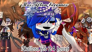 MrsAfton becomes Ballora for 24 hoursAfton familyfnafmy AU [upl. by Narej]