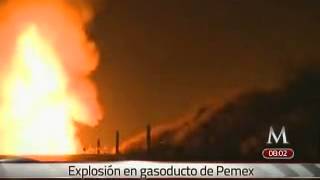 Aún sin controlar incendio en gasoducto en Zapotlanejo Jalisco [upl. by Zeba]