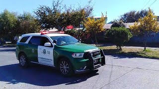 Patrulla de Carabineros Respondiendo a Procedimiento con sirena Pa300 Series  Dodge Durango Pursuit [upl. by Drolyag]