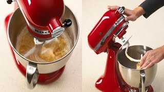 KitchenAid KSM150PSER 5 Quart Artisan Series Tilt Head Stand Mixer Empire Red with Pouring Shield [upl. by Ydroj978]