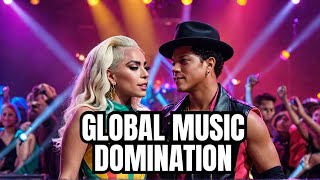 Lady Gaga amp Bruno Mars Top Global Charts [upl. by Lindsay]