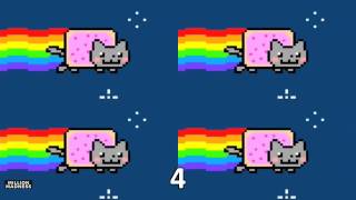 Nyan Cat  Played 1048576 Times [upl. by Nwahsad]