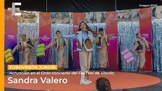 Sandra Valero  quotLOVIUquot  Gran concierto de EurovisiónJunior  FesTVal de Vitoria [upl. by Clary]