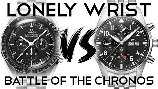 Which Chronograph is Better IWC Pilot vs Omega Speedmaster [upl. by Aronson]