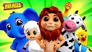 Animal Sound Song  Nursery Rhymes For Kids  Cartoons Videos by Farmees [upl. by Ciryl46]