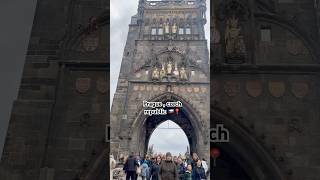 Charles bridge Prague czech republic 🇨🇿 travel shorts [upl. by Atram]