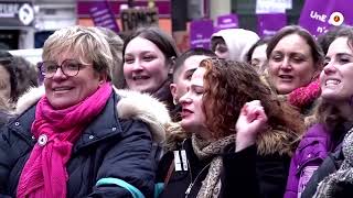 Thousands march in France to condemn violence against women  REUTERS [upl. by Mic]