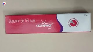 Acnewar Gel  Dapsone Gel 5  Ancewar Gel Uses Benefits Dosage Review in Hindi [upl. by Kcirredal]