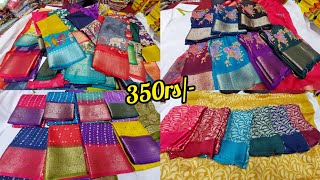 Bangalore wholesale fancy sarees 349rs special offer prices  single piece courier available [upl. by Salakcin]