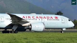 Air Canada Boeing 7878 Dreamliner CGHPY takeoff at Santiago de Chile Airport SCLSCEL [upl. by Ajup]