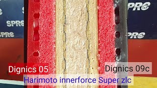 EP1 Review Dignics 09c  Dignics 05 on Harimoto innerforce Super zlc blade at Gym [upl. by Nepean632]