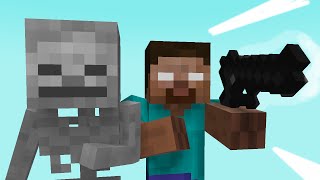 Monster School Running  Part 1 Minecraft Animation [upl. by Oam]