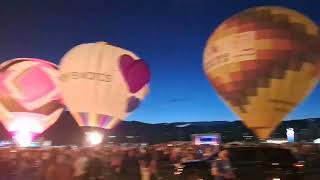 Balloon Glow Labor Day Lift Off 2024 Colorado Springs Colorado [upl. by Euqirdor]