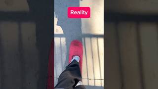 Expectation VS HARSH reality of skateboarding skateboarding skate sk8 shorts [upl. by Clie]