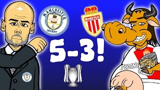 🔥53🔥 Man City vs Monaco  Champions League 2017 Last 16 1st LegALL GOALS and HIGHLIGHTS parody [upl. by Phalan]