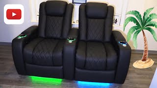 2022 Home Theater Seating Chairs with POWER EVERYTHING [upl. by Christie]