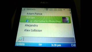 Nokia E5 Facebook Application [upl. by Etyam]