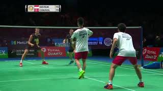 All England 2017 MD SF KevinGideon vs ConradKolding [upl. by Samford]