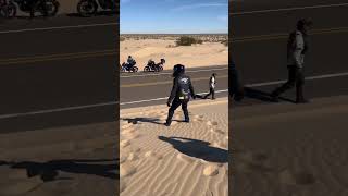 Dunas en el desierto 🏍️😱 adventuremotorcycle fyp [upl. by Karsten653]