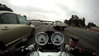 2009 Ducati SportClassic Sport 1000 Biposto in Bay Area Traffic Go Pro HD Hero [upl. by Dennett]