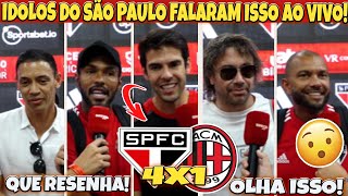 EITAA Olha o que os ÃDOLOS do TRICOLOR falaram no REENCONTRO DE GIGANTES SÃƒO PAULO 4 X 1 MILAN [upl. by Coulter]