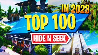 TOP 100 Best HIDE AND SEEK Maps In 2023  Fortnite Hide N Seek Map CODES 2023 [upl. by Elag]