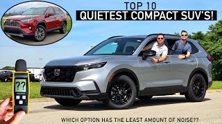 Top 10 Quietest Compact SUVs  Sound Level dB Readings for Every Model [upl. by Enilkcaj]