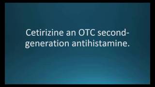 How to pronounce cetirizine Zyrtec Memorizing Pharmacology Flashcard [upl. by Valera]