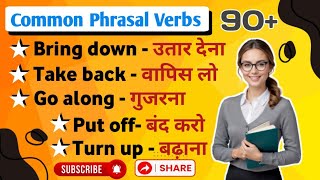 Phrasal Verbs With Meaning  Common Phrasal Verbs  Phrasal Verbs in English Grammar [upl. by Battista]